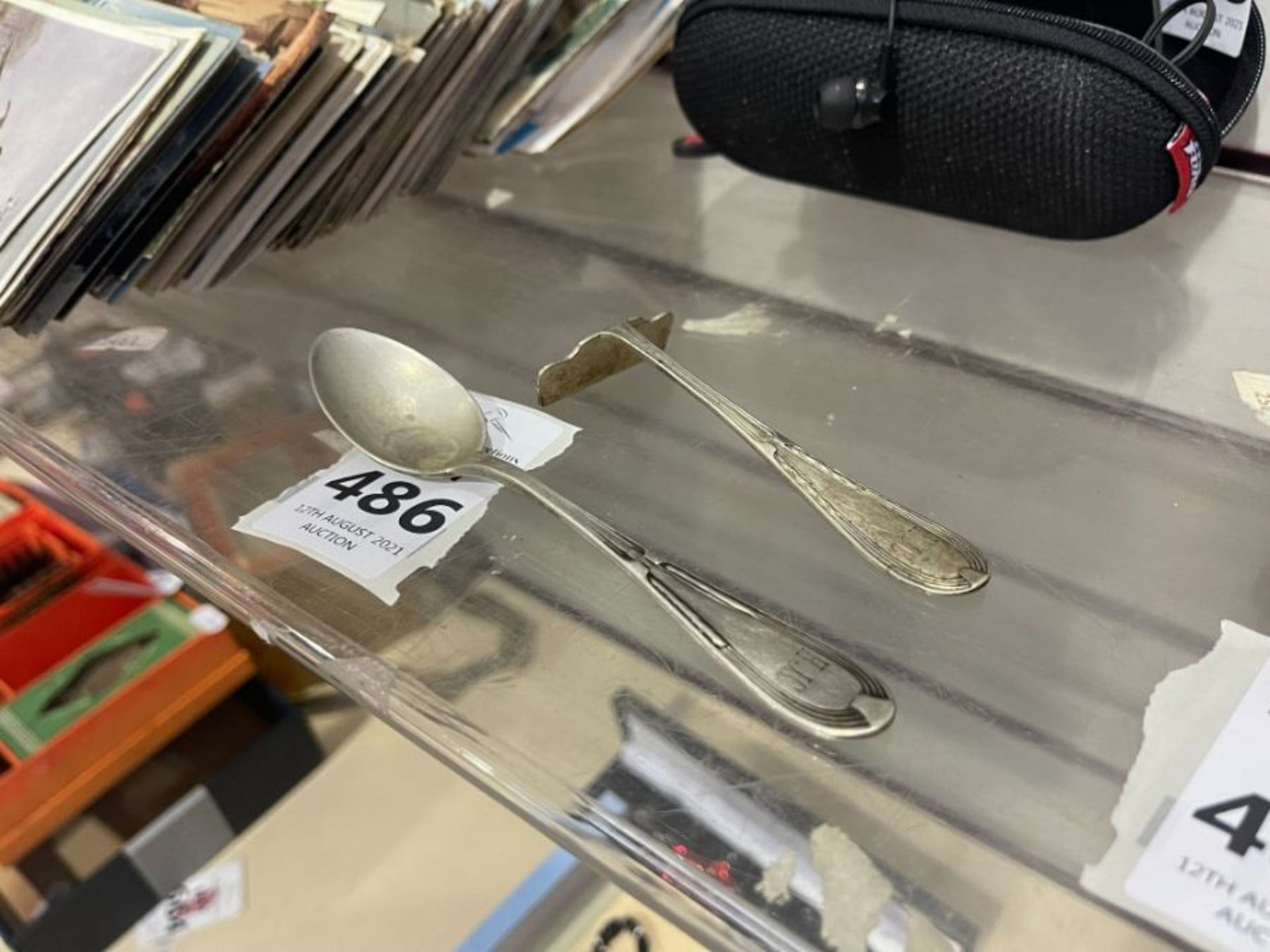 CONTINENTAL 800 SILVER STAMPED SPOON & PUSHER