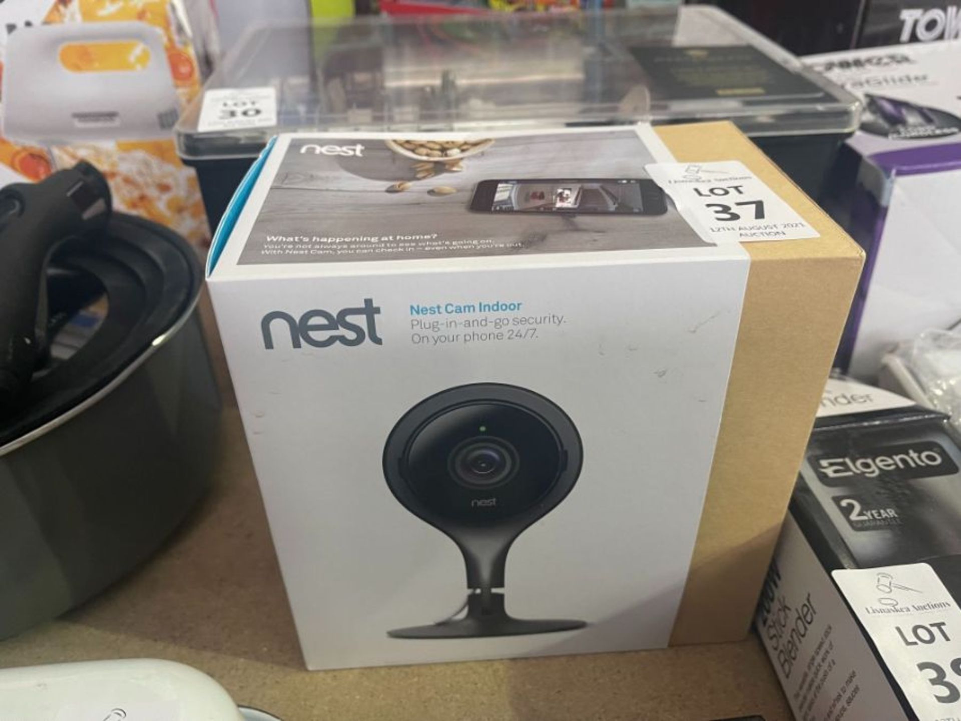 NEST CAM INDOOR PLIG-IN-AND-GO SECURITY CAMERA