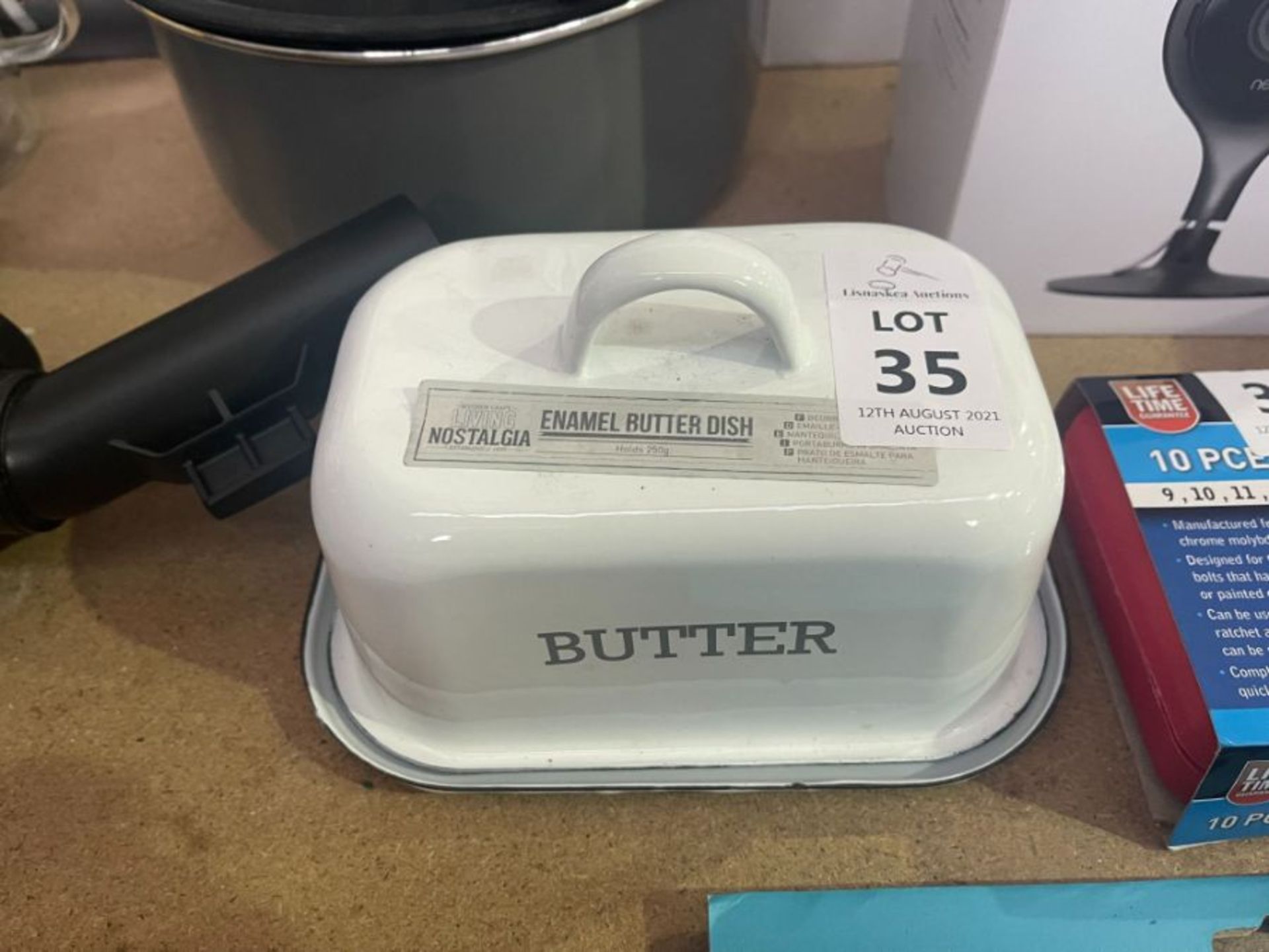 KITCHENCRAFT ENAMEL BUTTER DISH