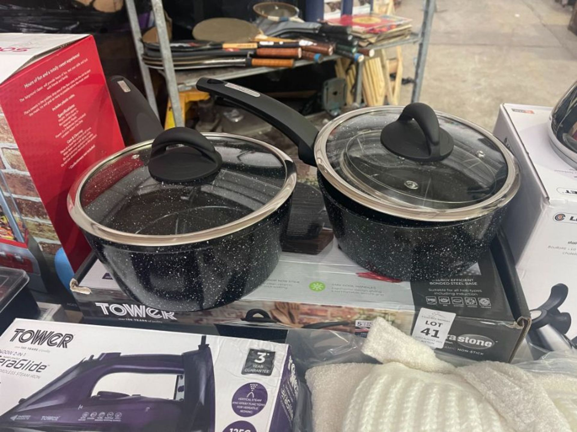 TOWER 3PC SAUCEPAN SET