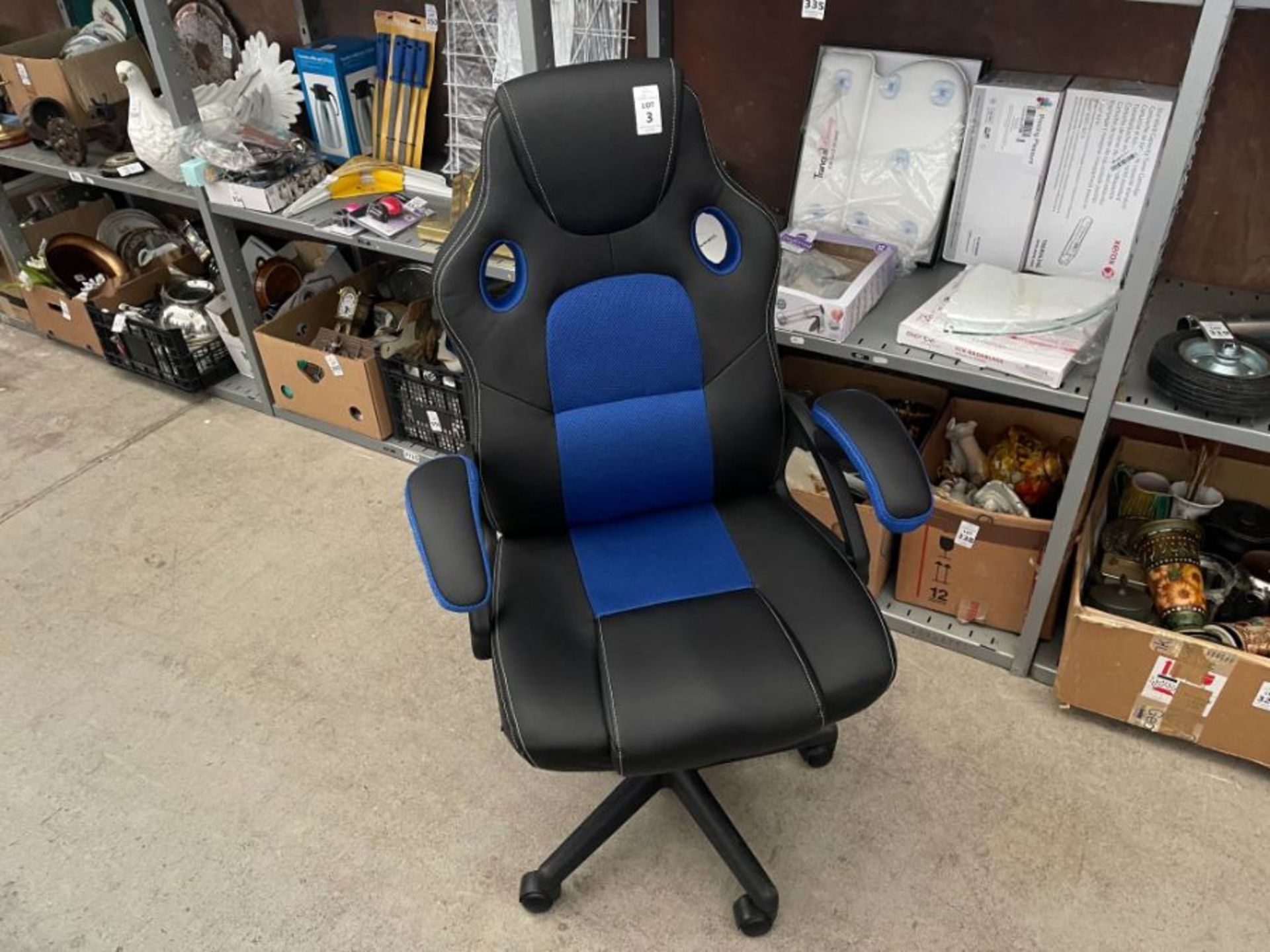 PLAY HAHA BLUE GAMING CHAIR