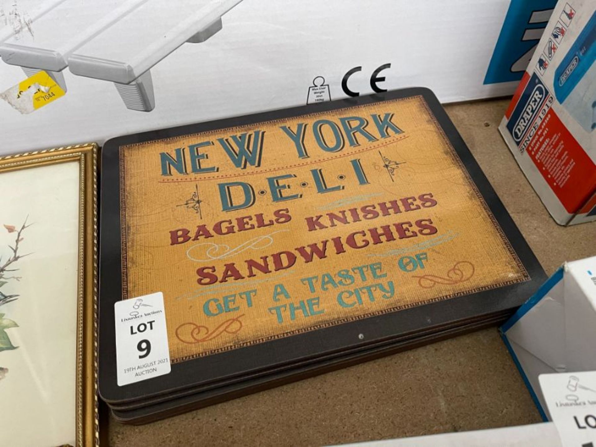 SET OF 6X NEW YORK DELI THEMED PLACE MATS