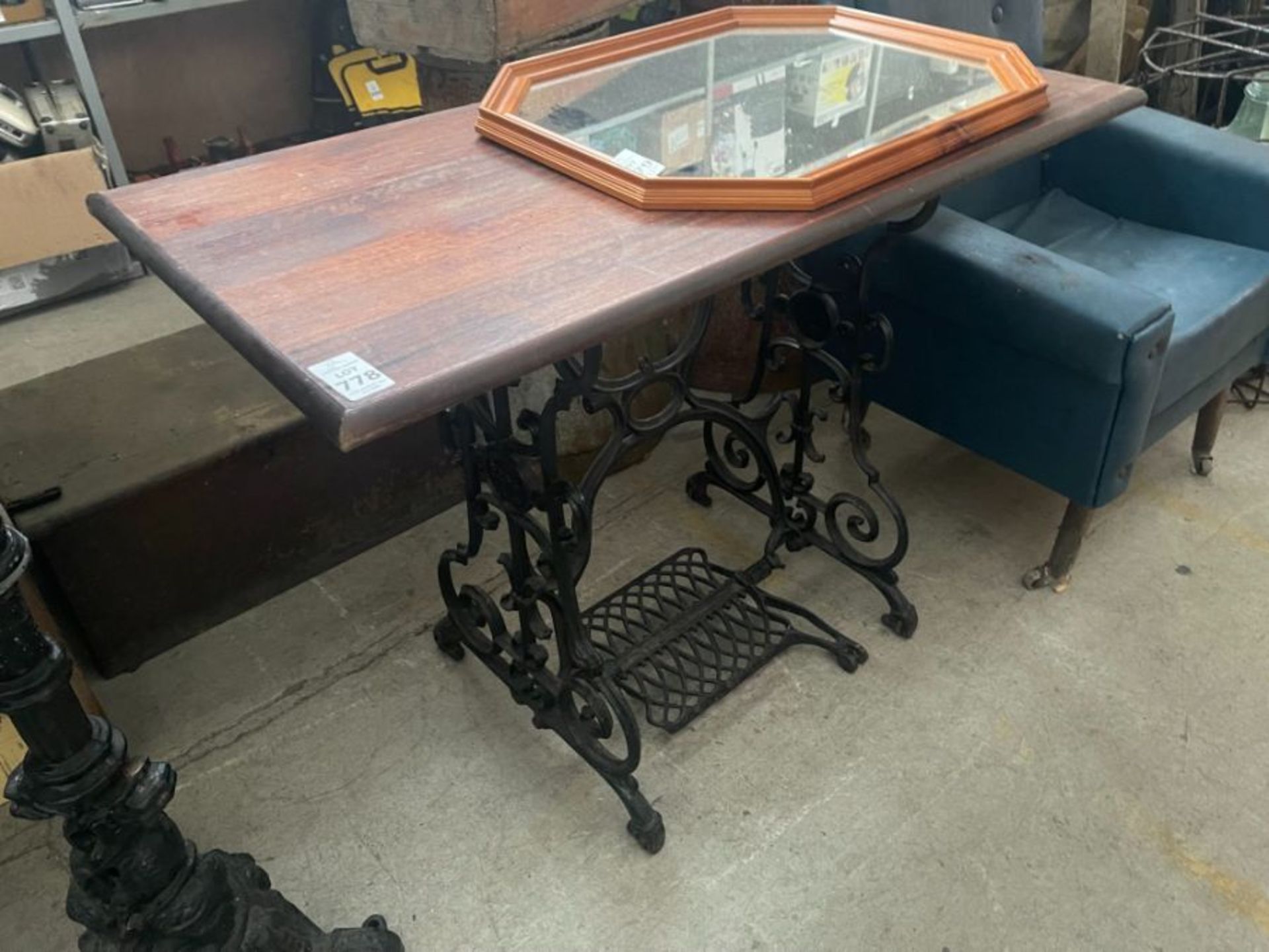 SINGER SEWING MACHINE PUB TABLE