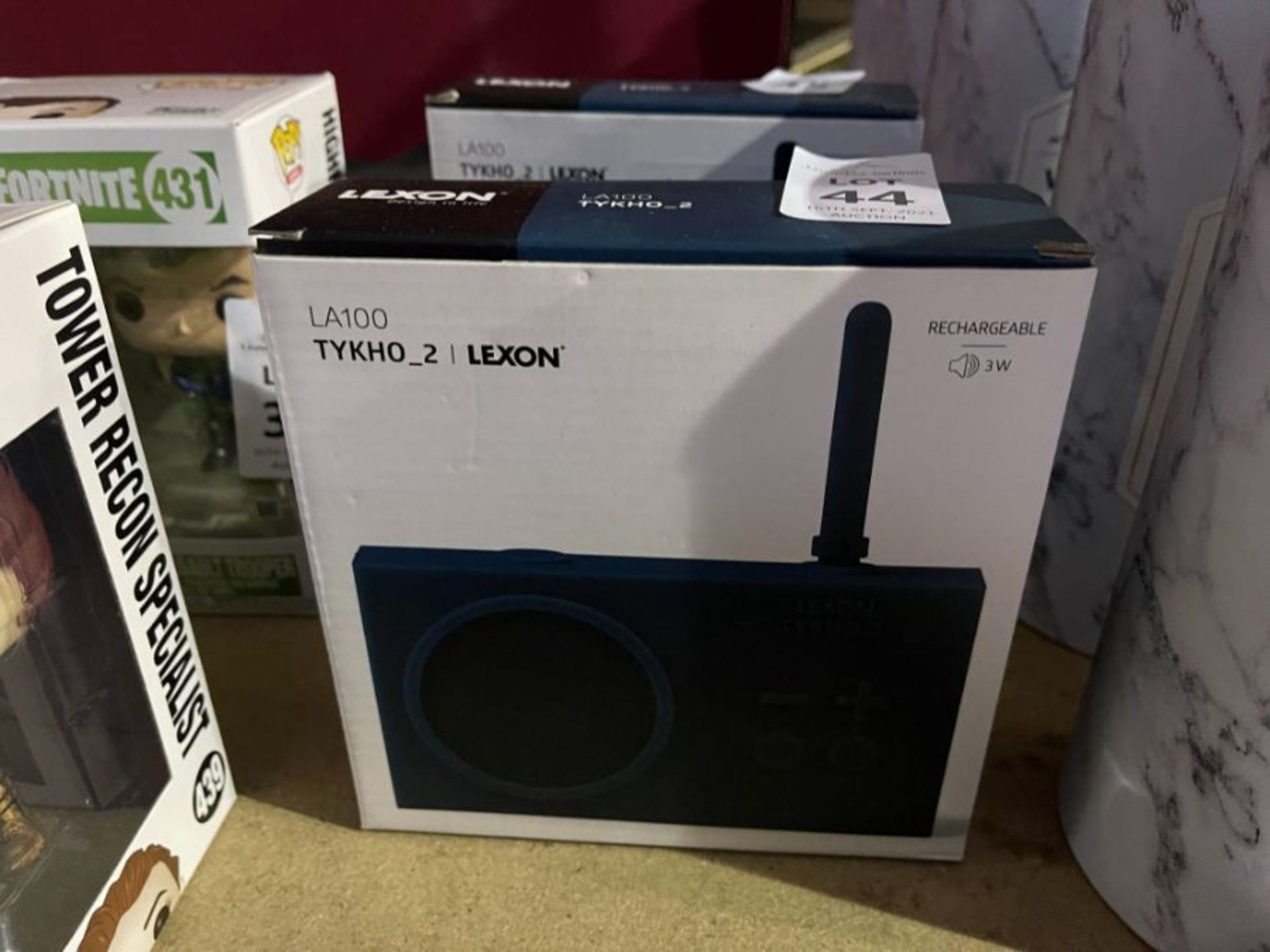 LEXON LA100 TYKHO_2 RECHARGEABLE RADIO - BLUE RRP £59 (NEW)