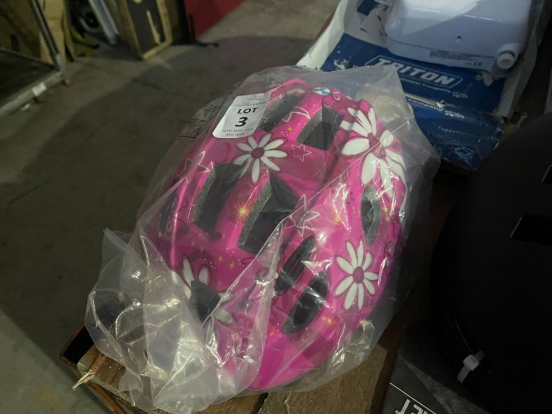 RALEIGH FLORAL PINK HELMET (M)