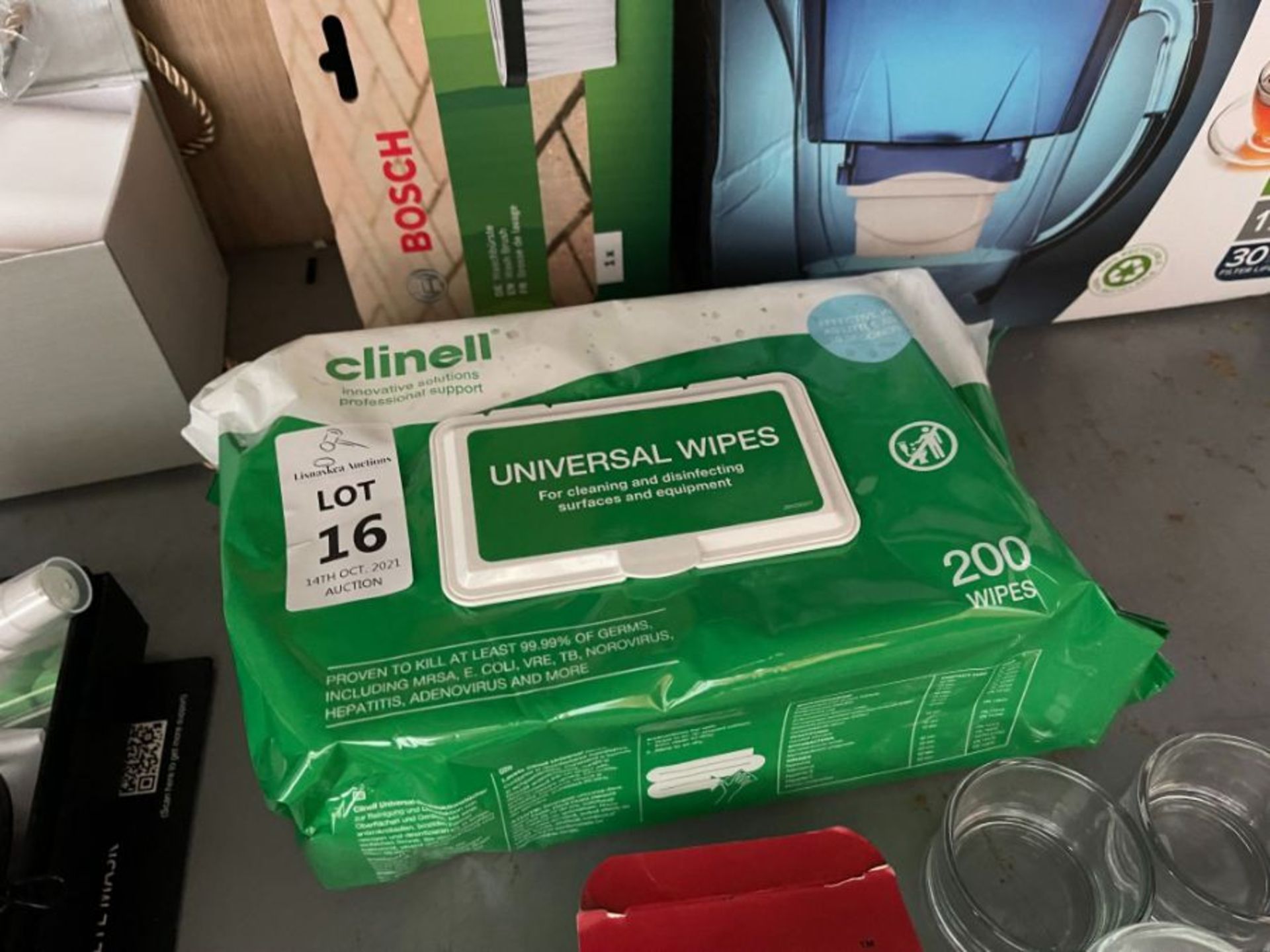 PACK OF 200X CLINELL UNIVERSAL WIPES