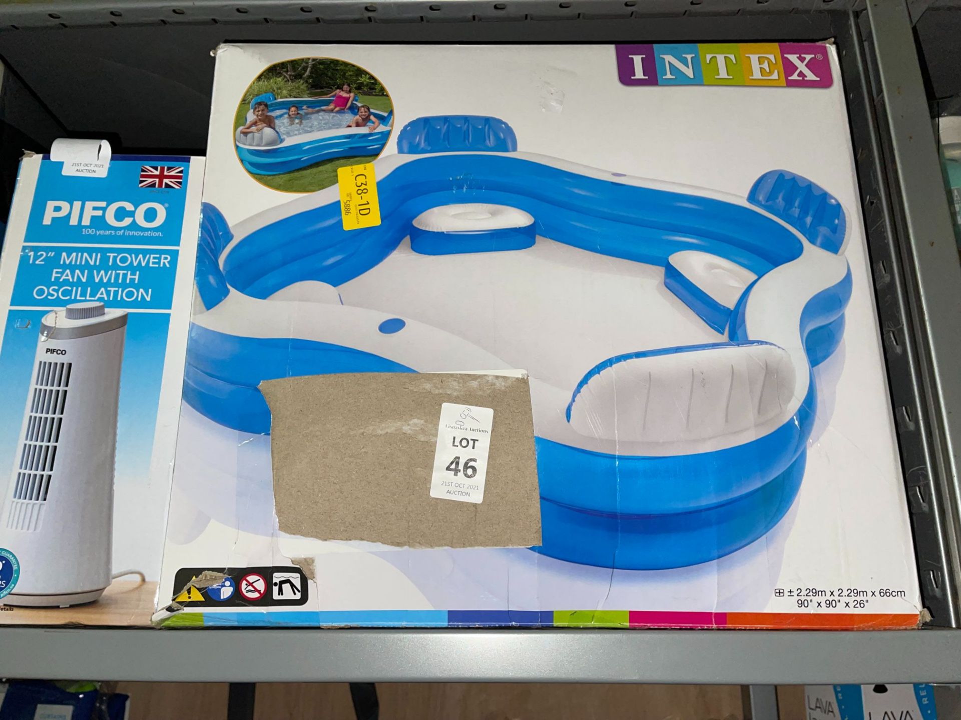 INTEX 4-SEATER INFLATABLE SWIMMING POOL