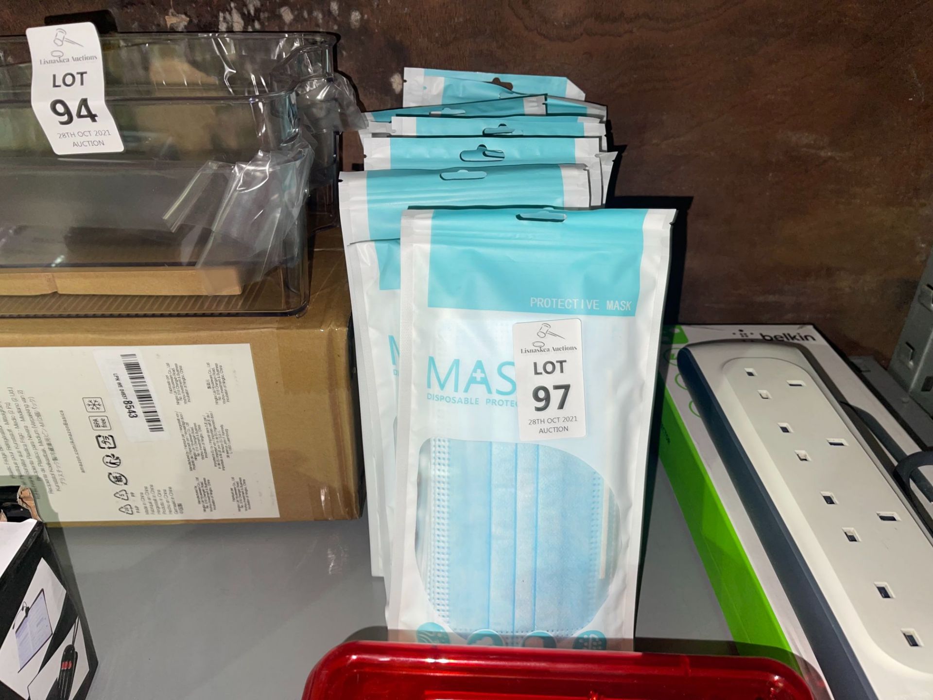 12X PACKS OF 10X DISPOSABLE MASKS