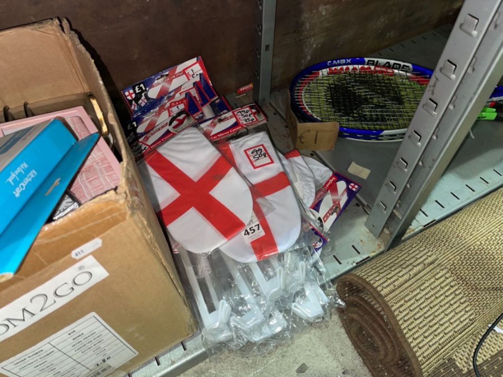BUNDLE OF ENGLAND CAR FLAGS & MIRROR COVERS