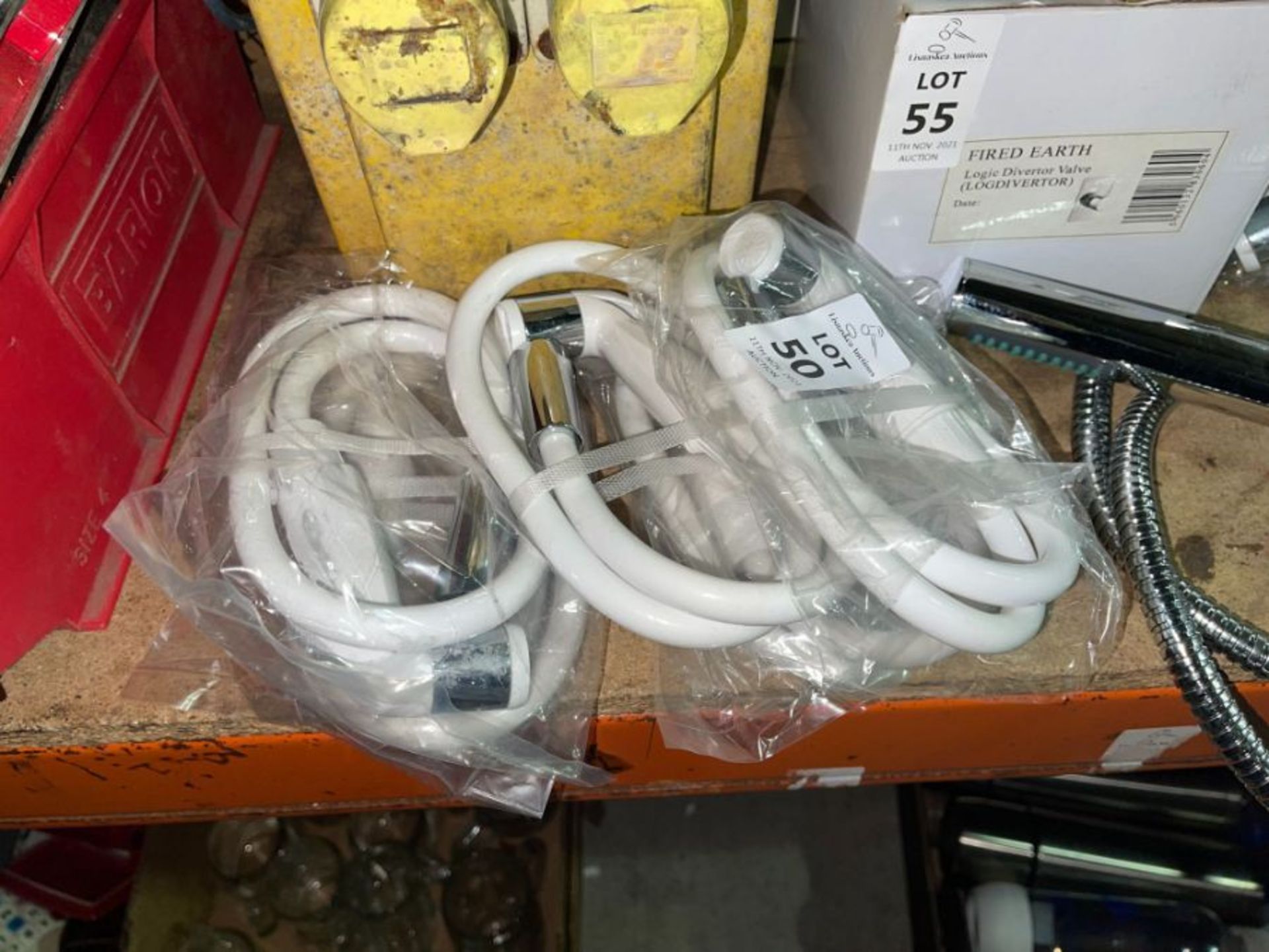 5X WHITE CHROME SPRAYER HOSES