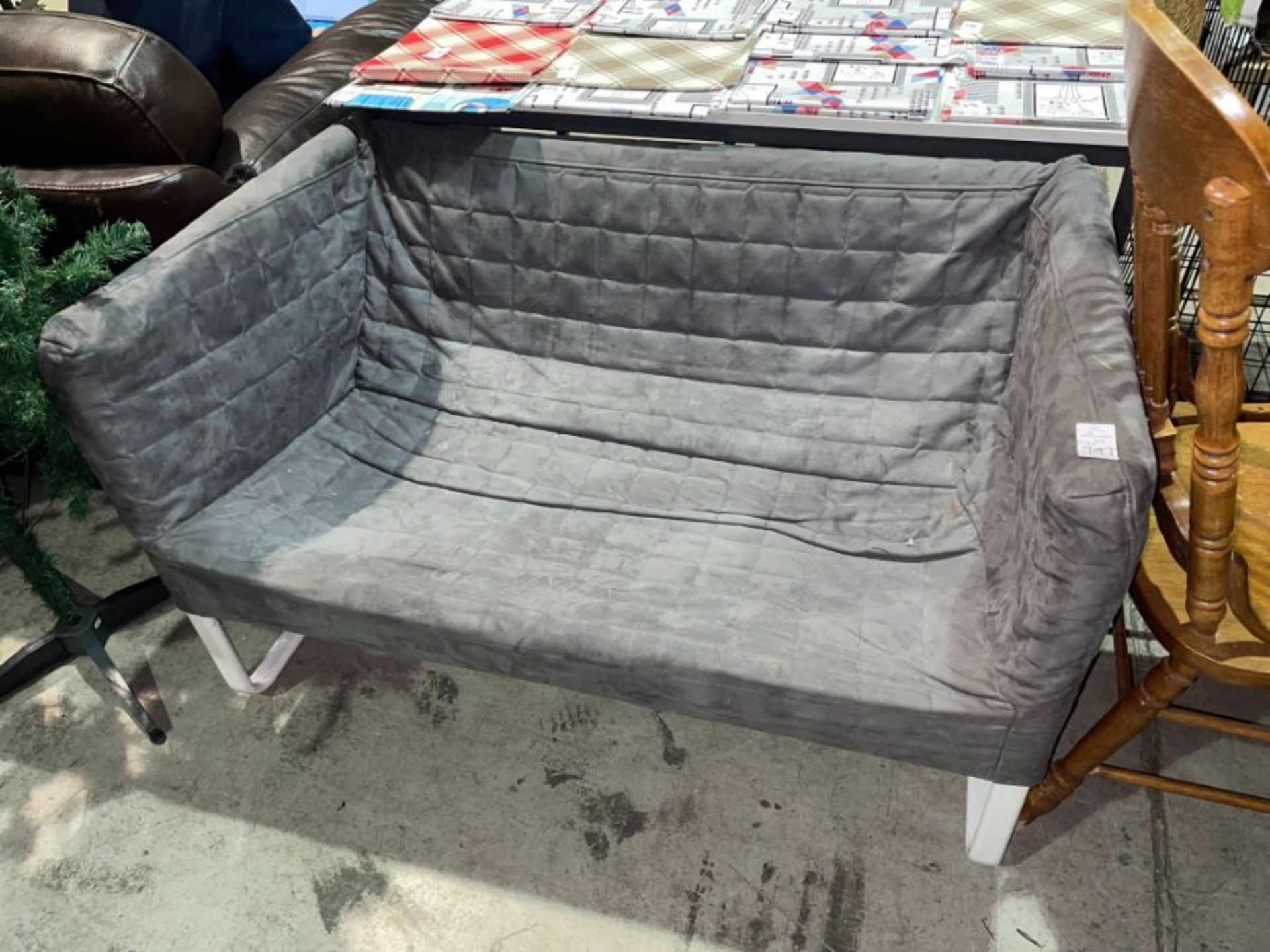 2-SEATER METAL FRAMED COUCH