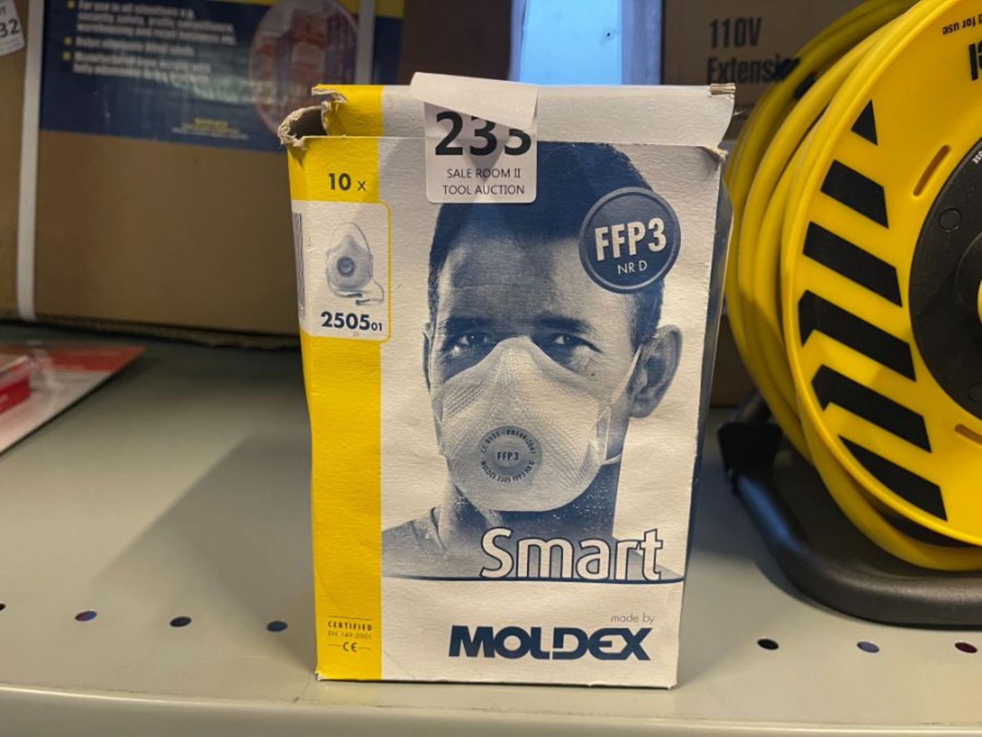 BOX OF 10X MOLDEX SMART FFP3 FACE MASKS