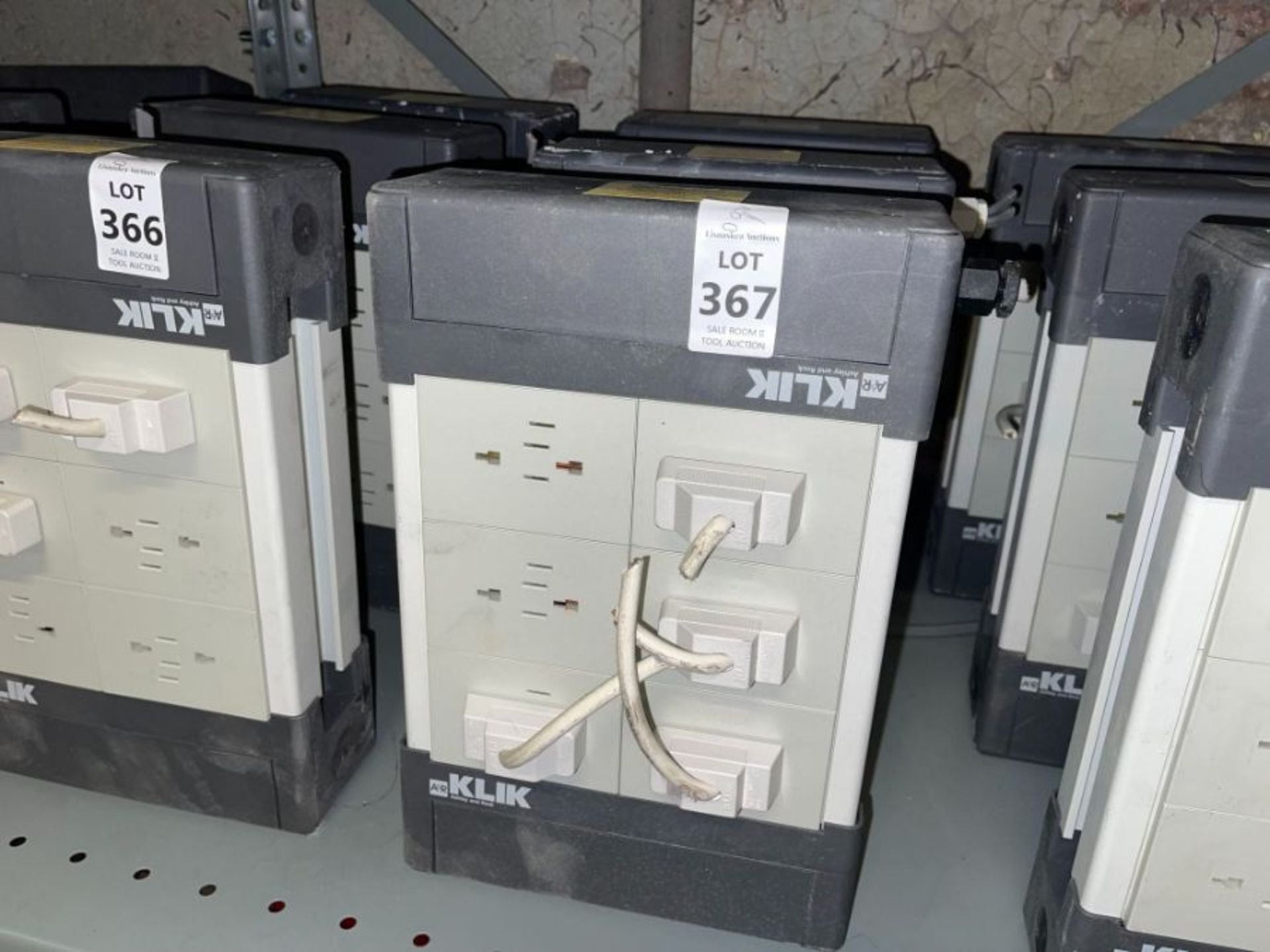 3X KLIK 6 WAY LIGHTING DISTRIBUTION MARSHALLING BOXES