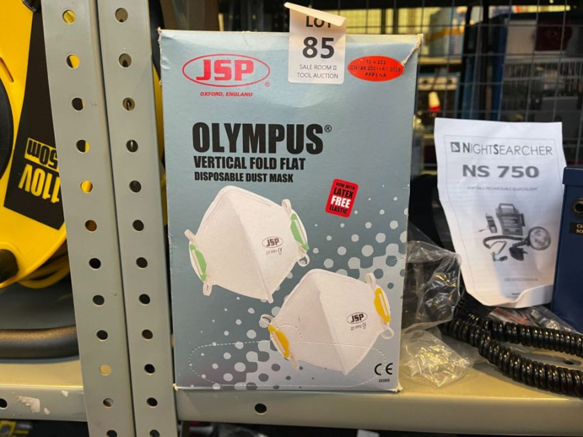 BOX OF 10X JSP OLYMPUS FFP3 DISPOSABLE DUST MASKS