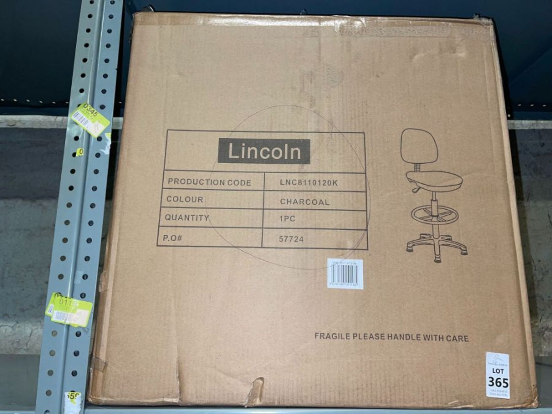 LINCOLN CHARCOAL FABRIC HIGH EXECUTIVE CHAIR