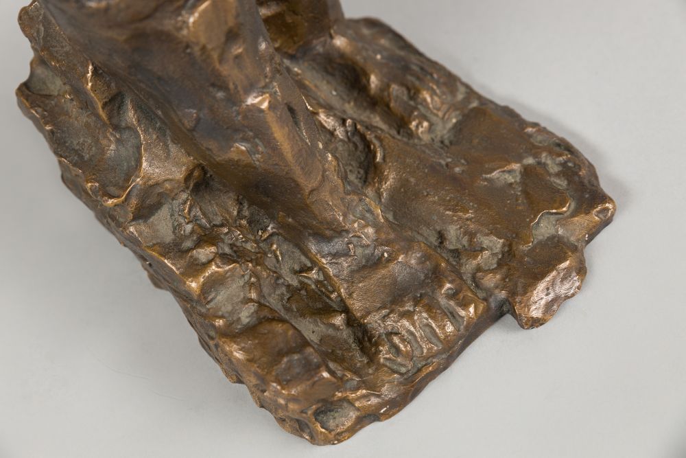 Female Figure Patinated bronze Monogrammed and numbered: 7/3 H: ca. 18,1 in, W: ca. 5,1 in, D: ca. - Image 8 of 9