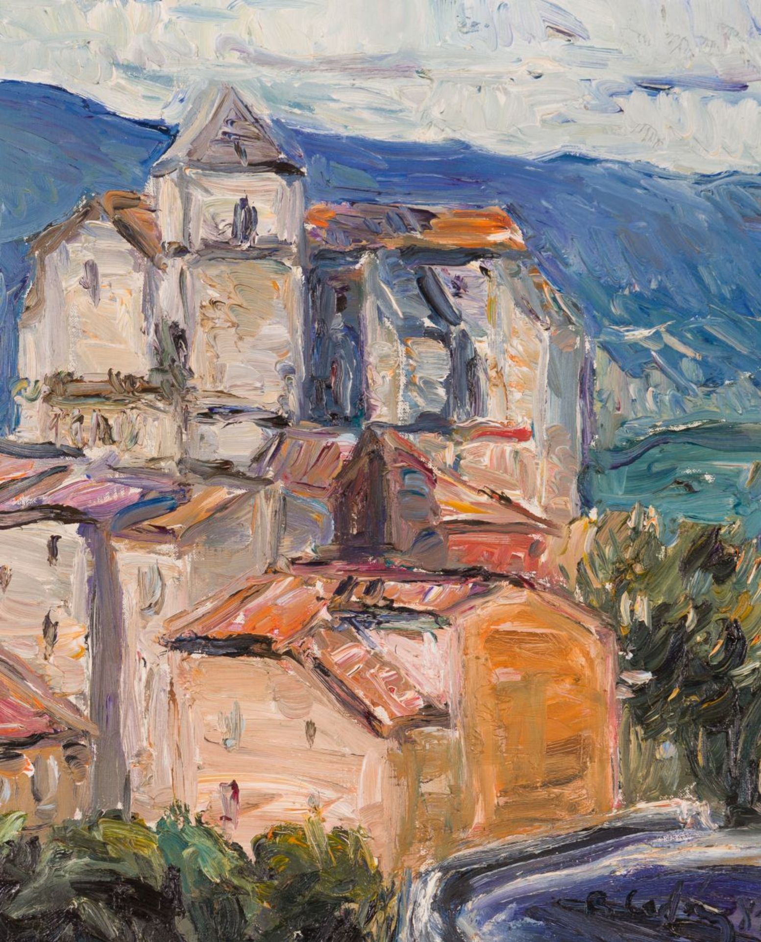 Saignon, Sept. (19)81 Oil on canvas Signed and dated lower right an verso signed, titled and dated