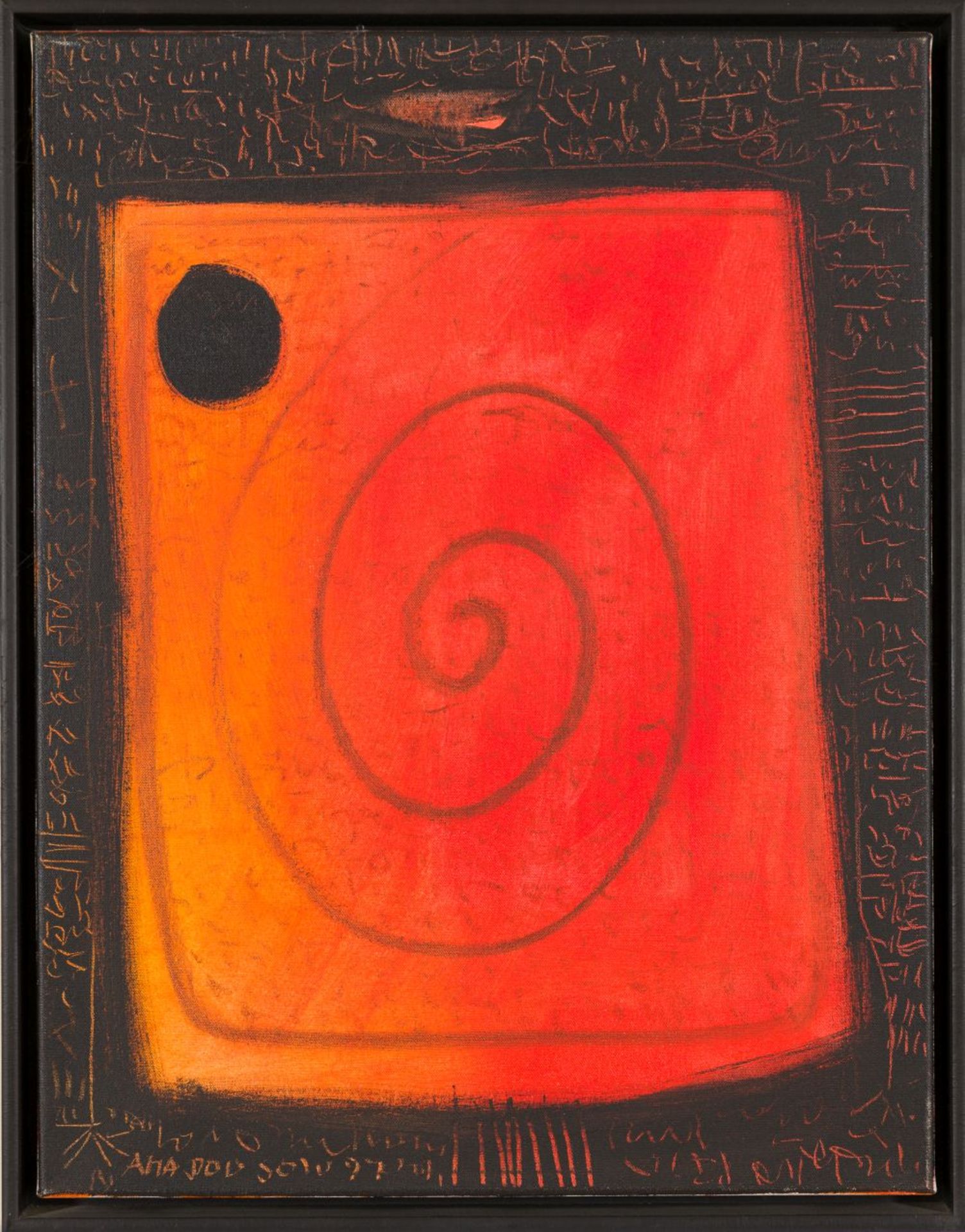 Untitled, 1997 Acrylic on Canvas Signed and dated lower left 25,6 x 19,7 in framed