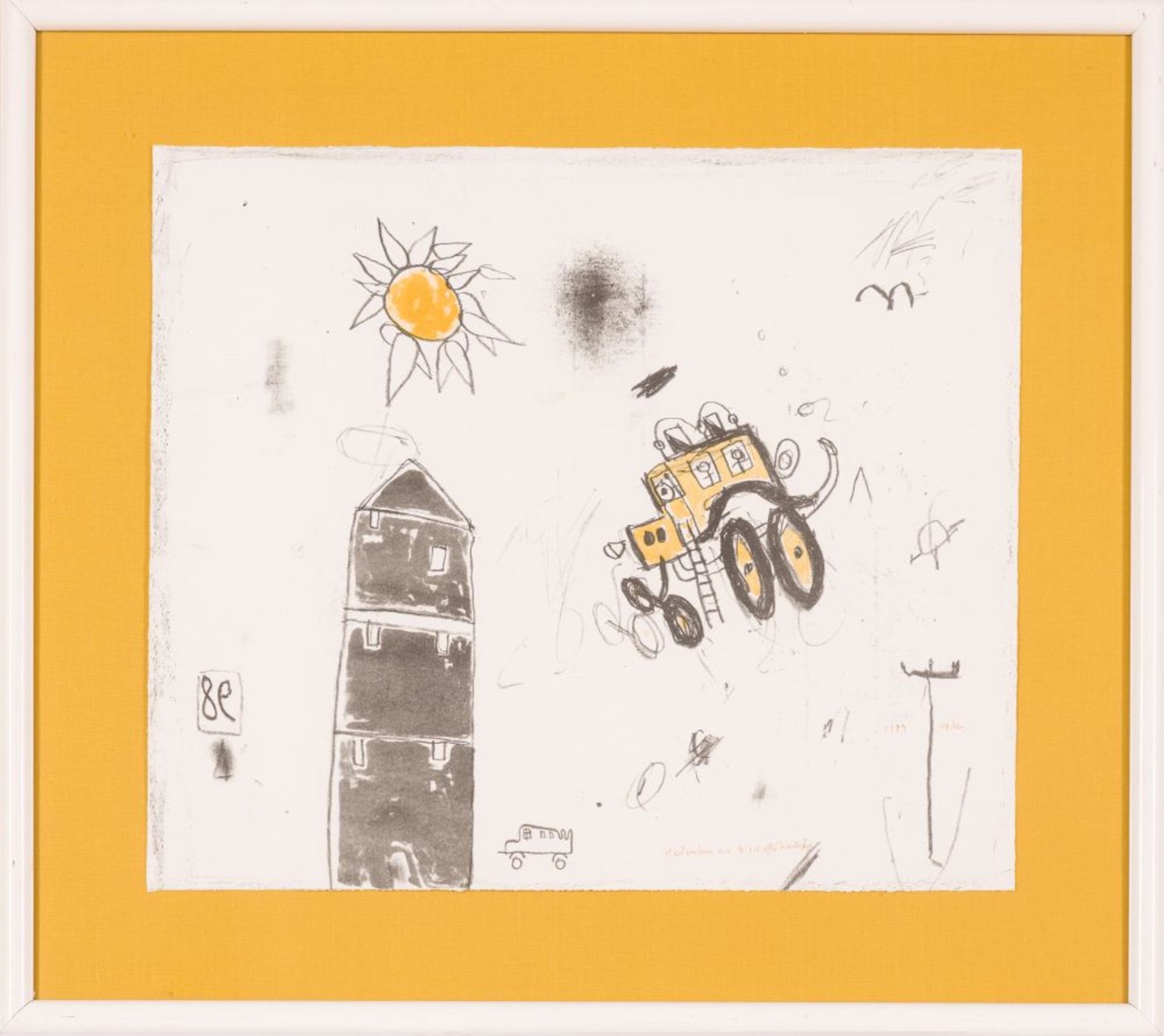 Memory of Bischoffshausen, 1989 Lithography in two colors Signed, dated and tilted lower right 16, - Image 2 of 4