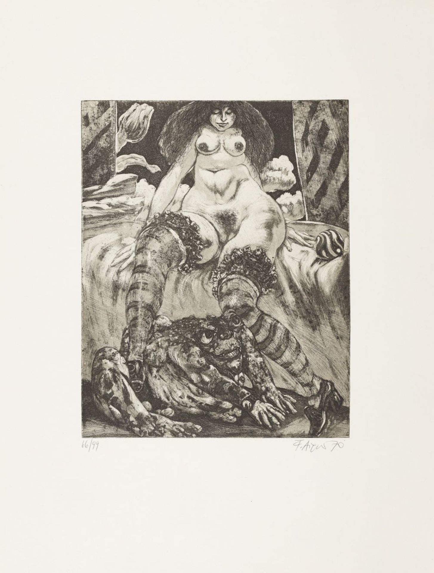 Cycle Beauty and Beast, 1970 7 Aquatint Etchings on Copper Plate Each signed lower right, numbered - Image 26 of 29