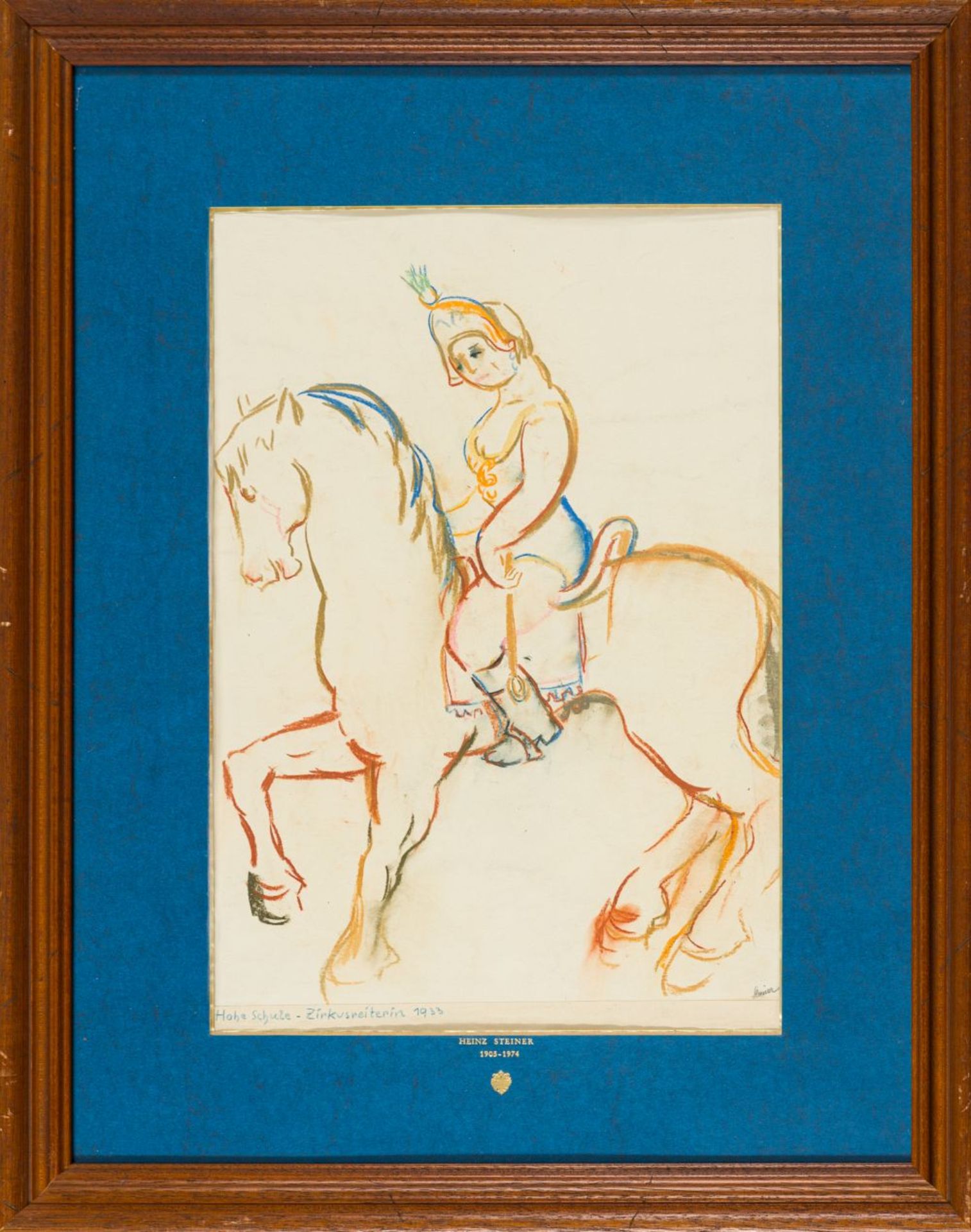 Bundle: High School - Circus Horse, 1933 / Couple, (19)37 / Woman with Centaur / Peasants Each - Image 8 of 15
