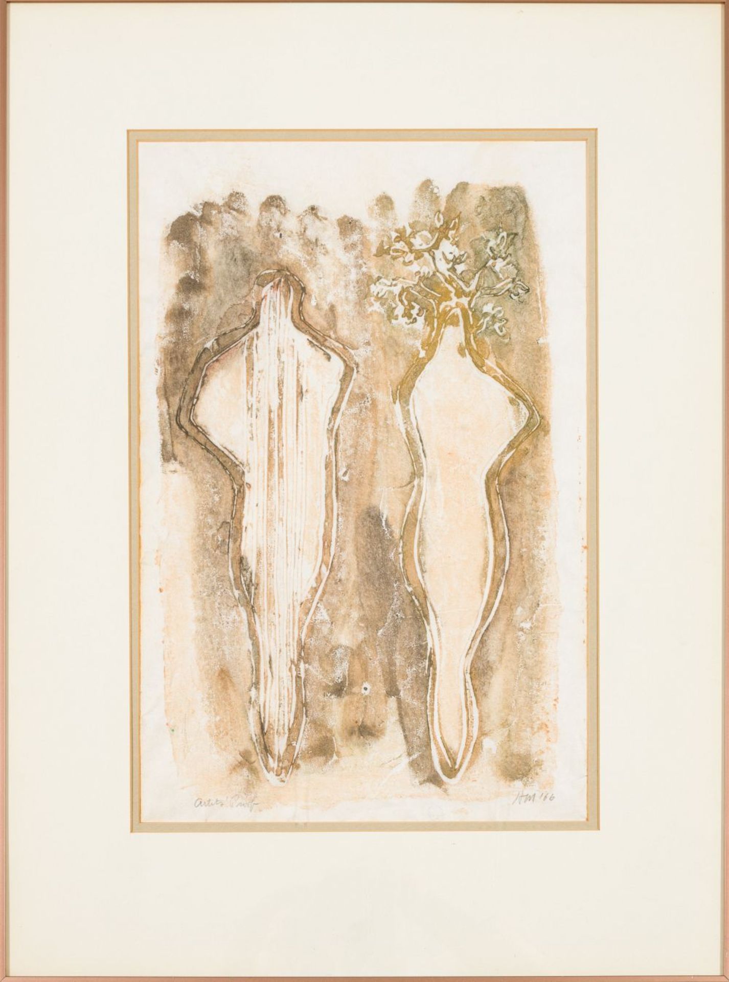 Untitled, 1966 Colored Lithograph Monogrammed and dated lower right, marked as "Artist's Proof" - Image 2 of 5