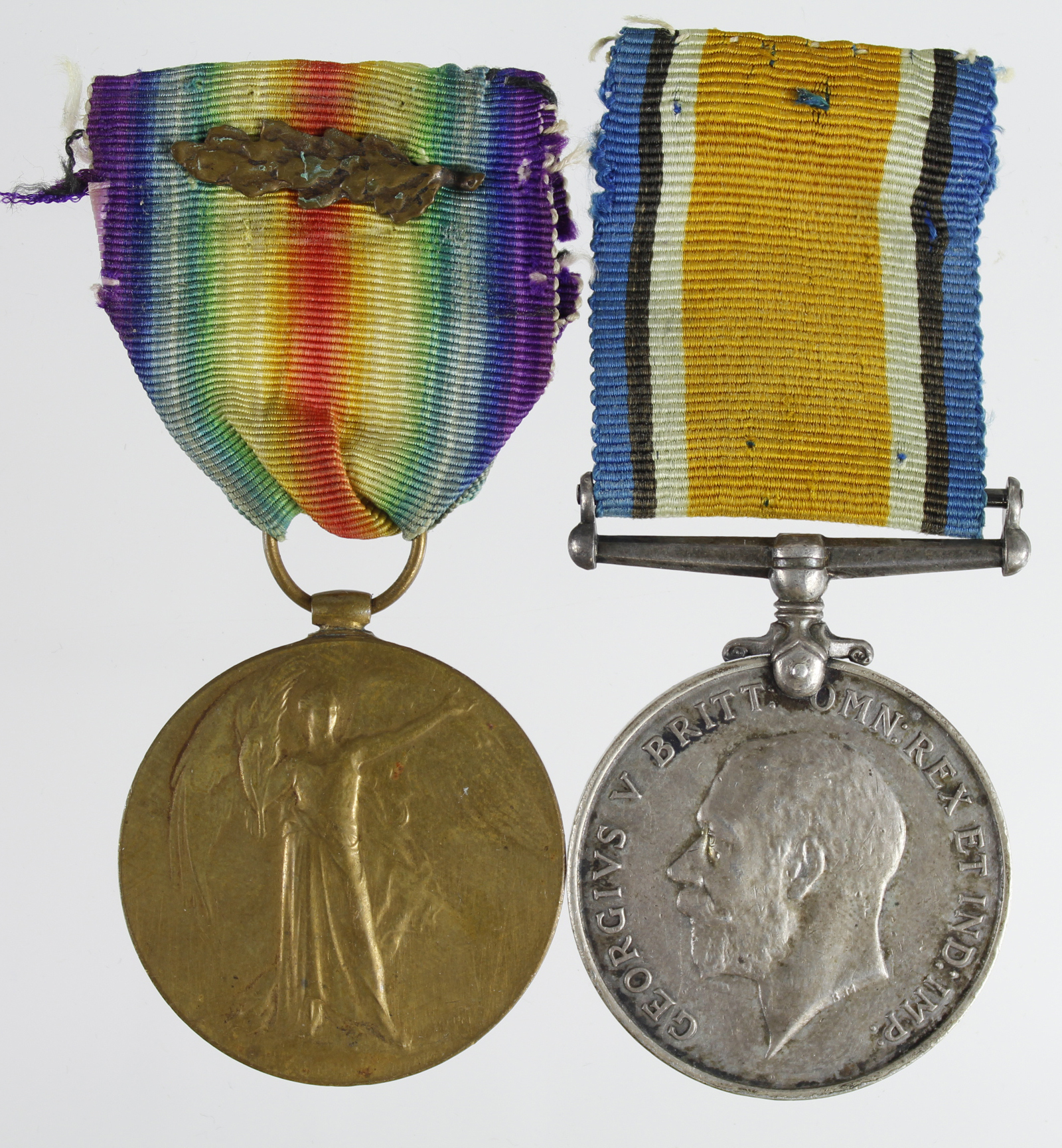 BWM & Victory medal with MID to (14114 Sjt H G Lambden RA), Mentioned In Despatches L/G 7/7/1919.