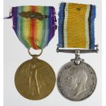 BWM & Victory medal with MID to (14114 Sjt H G Lambden RA), Mentioned In Despatches L/G 7/7/1919.