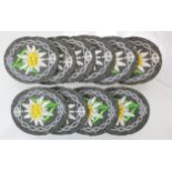 German Nazi Edelweiss cloth badges. (10)