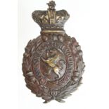 Badge London Scottish Volunteers Victorian cross belt badge