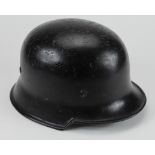 German Nazi Police single decal helmet with liner. Liner marked '304' and '56'.