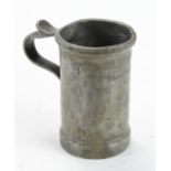 German Nazi Pewter Measuring Jug From The Nazi Bernberg Euthanasia Centre. With full explanation.
