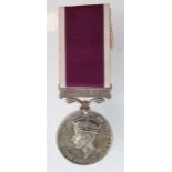 Regular Army LSGC Medal GVI named (6745423 W.O.CL.II. H C Mayle, Black Watch).