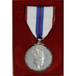 Silver Jubilee Medal 1977, mounted for wear in original Royal Mint box of issue