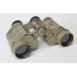 German Eagle stamped Binoculars, DAK painted, wear to paint