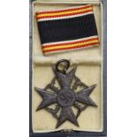 German Spanish Civil War Widow or Mothers Memorial medal, boxed