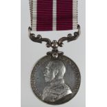 Meritorious Service Medal GV (swivel) named (61958 Loc, Cpl A F Pizzey MGC) 'Local Corporal'. L/G