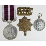 Meritorious Service Medal GV (swivel) named (M-401704 Pte-A.Cpl A Travis RASC). L/G for British