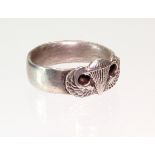 WW2 Silver Paratroopers Double Winged Ring. Large Size. UK X. US 11.