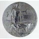 Death Plaque to James McAndrew. Plaque has been chrome plated