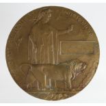 Death Plaque to 2146 L.Cpl George Crighton 7th Bn Royal Highlanders. Killed In Action 16 June