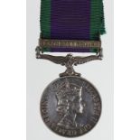 CSM QE2 with Northern Ireland clasp to (24254272 Pte J Hynes BW).