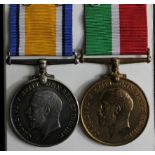 BWM & Mercantile Marine Medal named (Alberto Keens). Born Bradford. With much research. (2)