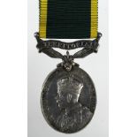 Efficiency Medal with Territorial clasp GV named (2749553 Cpl A Sharpe 6/7 Black Watch).