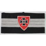 German veterans arm band with officers bullion stripes