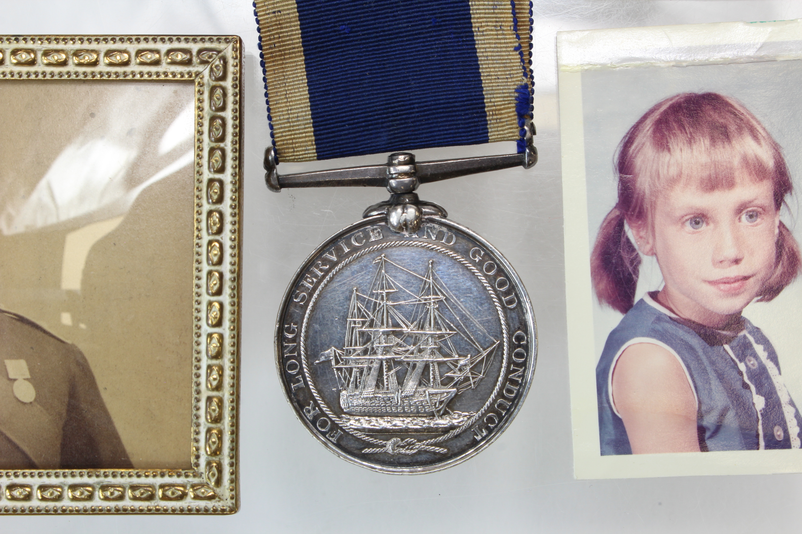 Naval LSGC Medal QV named (HY Clark, Sergt No 1167 PO RMLI). Born Swindon, Wilts. Lot includes photo - Image 2 of 2