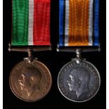 BWM & Mercantile Marine Medal to (Sydney C. Singer). Born Inverurie, Aberdeen. With research. (2)