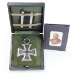 Imperial German Iron Cross 2nd class in fitted case together with a small Kaiser notebook