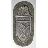 German WW2 pattern 1940 Narvik arm shield paper backed