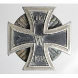 Imperial German WW1 Iron Cross 1st class screw back private purchase solid construction example.